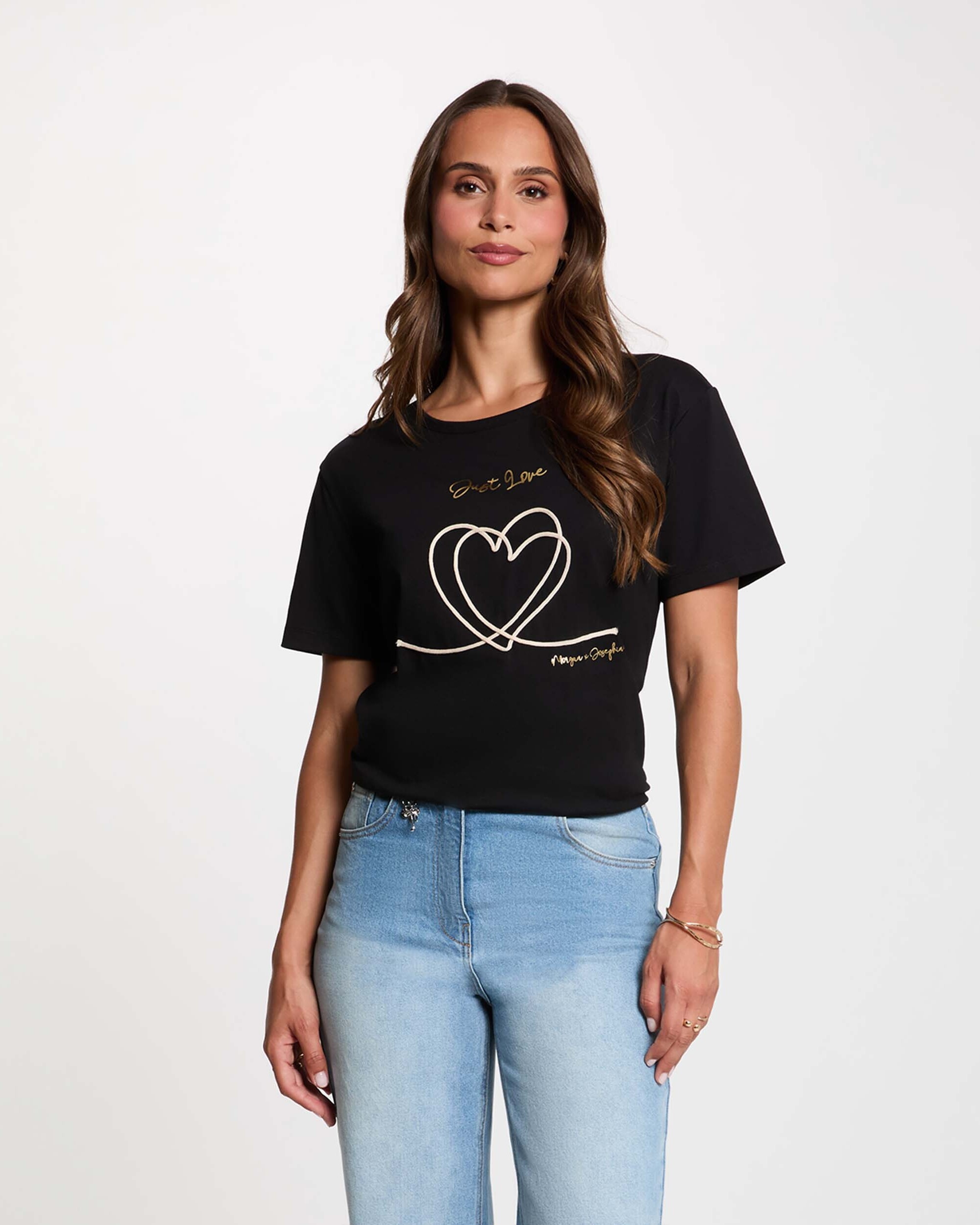 Imagen 0 de Camiseta de mujer con logo Negro