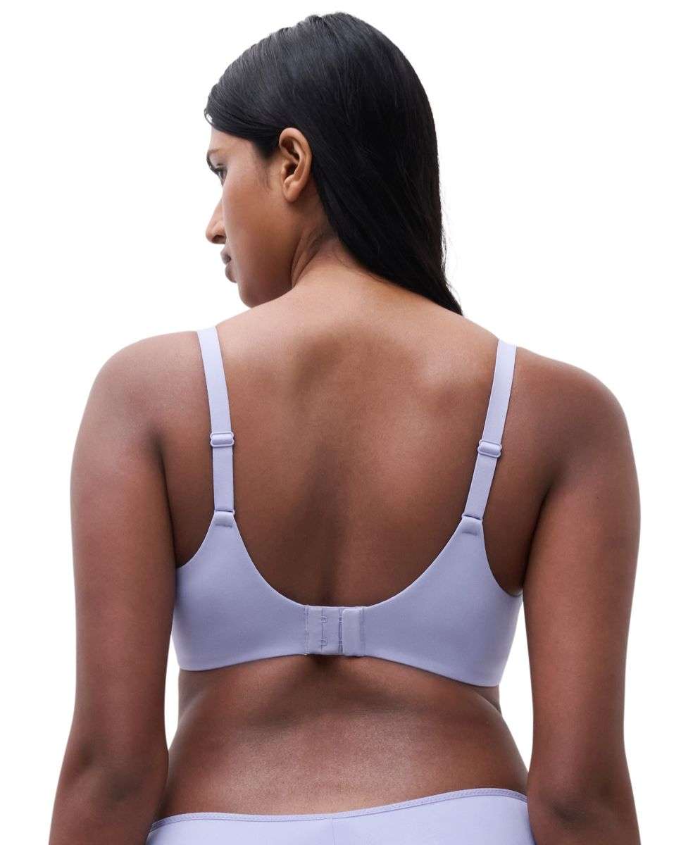 Sujetador de mujer preformado de tejido memory y encaje suave de la línea floral touch - Chantelle - Lila Lila-3