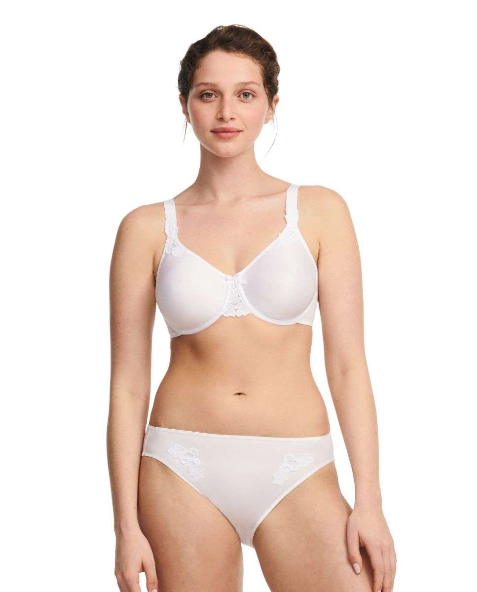 Sujetador reductor con aro de capacidad línea hedona - Chantelle - Blanco Blanco-3