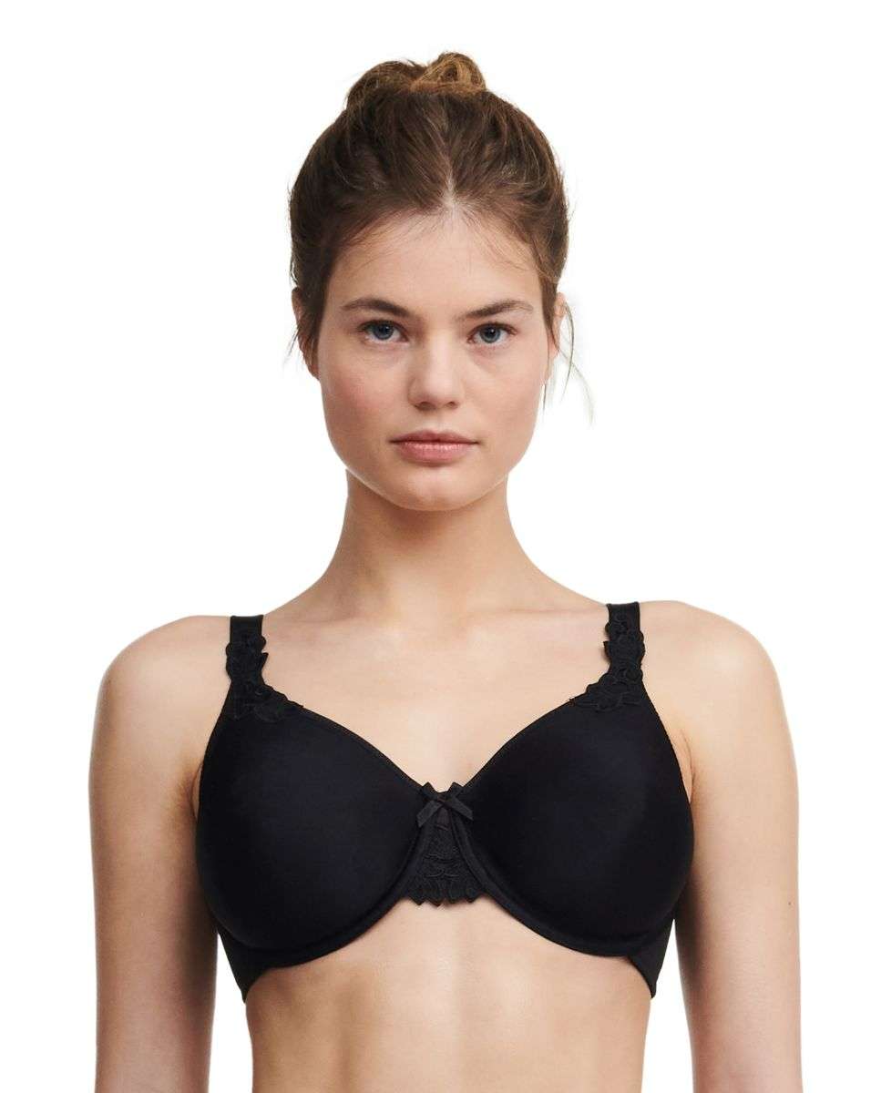 Sujetador reductor con aro de capacidad línea hedona - Chantelle - Negro Negro-1