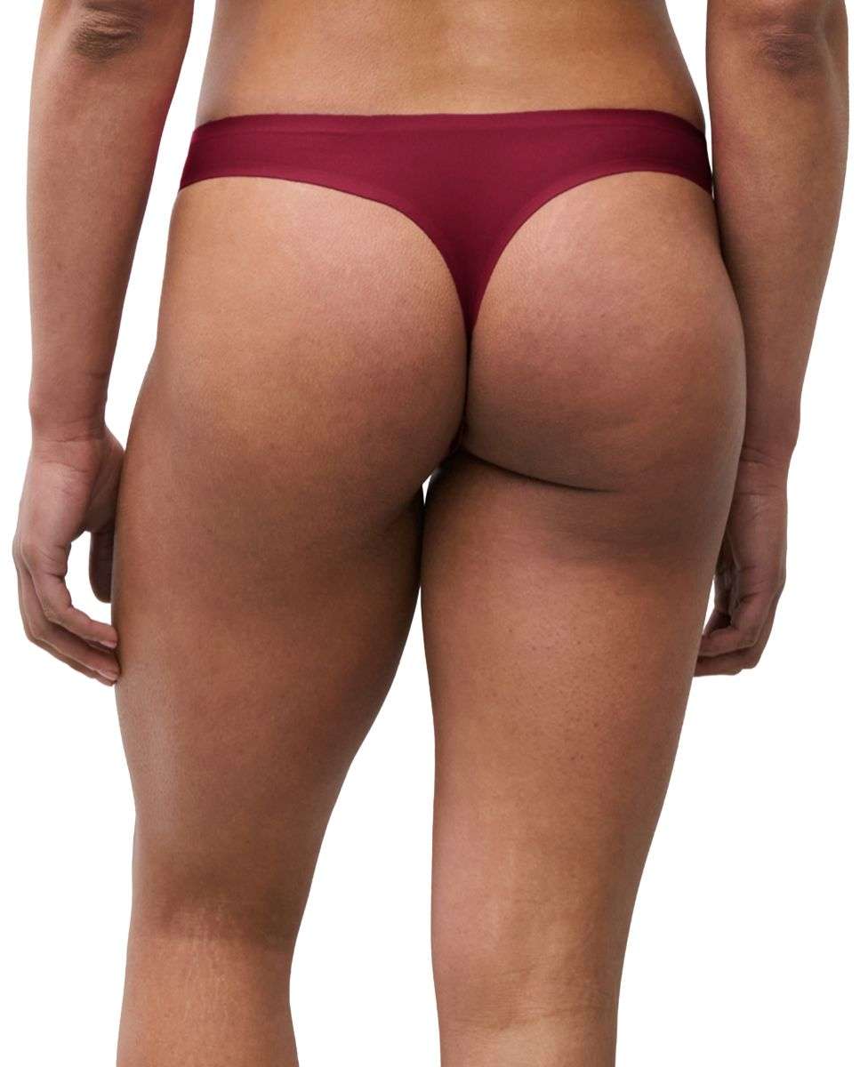 Tanga de mujer efecto segunda piel sin costuras línea softstretch - Chantelle - Rojo Rojo-2