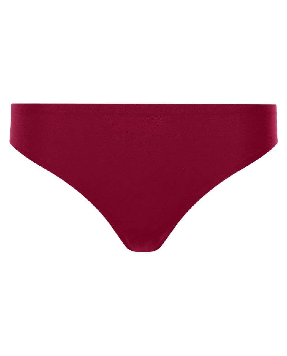 Tanga de mujer efecto segunda piel sin costuras línea softstretch - Chantelle - Rojo Rojo-3