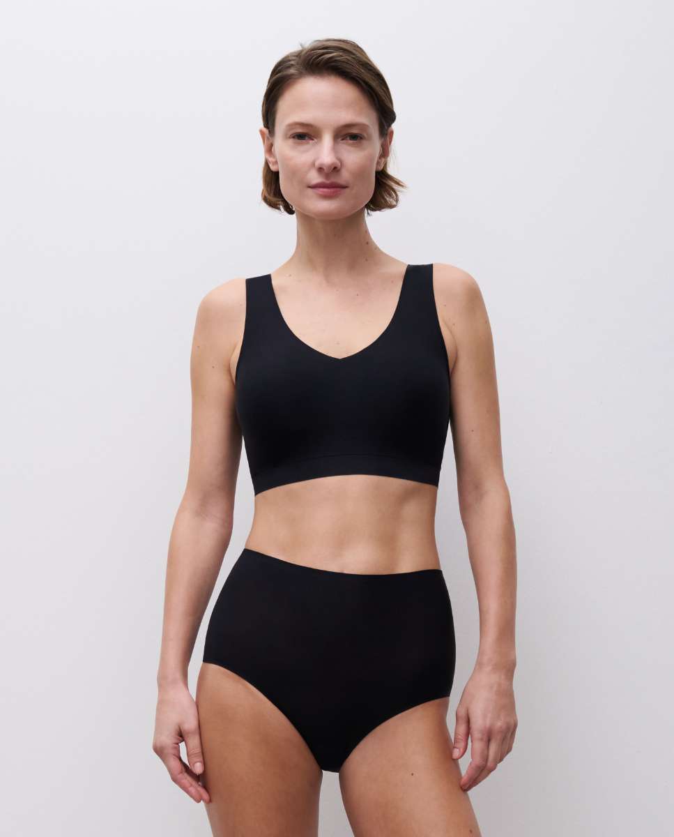 Sujetador sin aros de mujer con relleno efecto segunda piel softstretch - Chantelle - Negro Negro-3