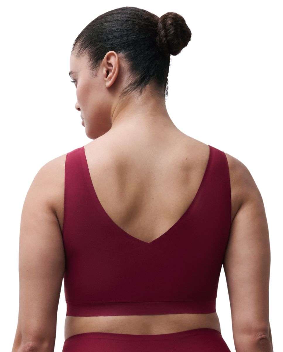Sujetador sin aros de mujer con relleno efecto segunda piel softstretch - Chantelle - Rojo Rojo-2