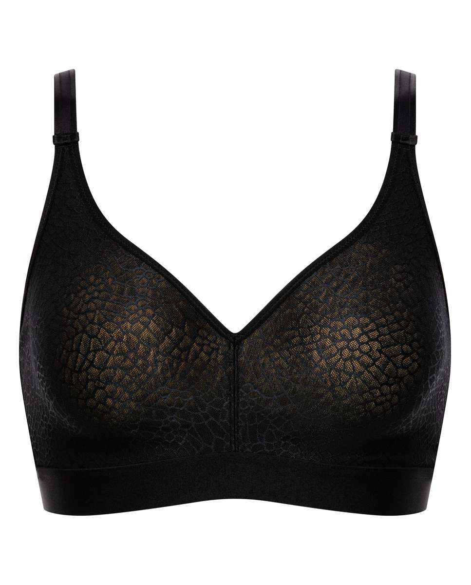 Sujetador de mujer reductor sin aro capacidad línea c magnifique - Chantelle - Negro Negro-4