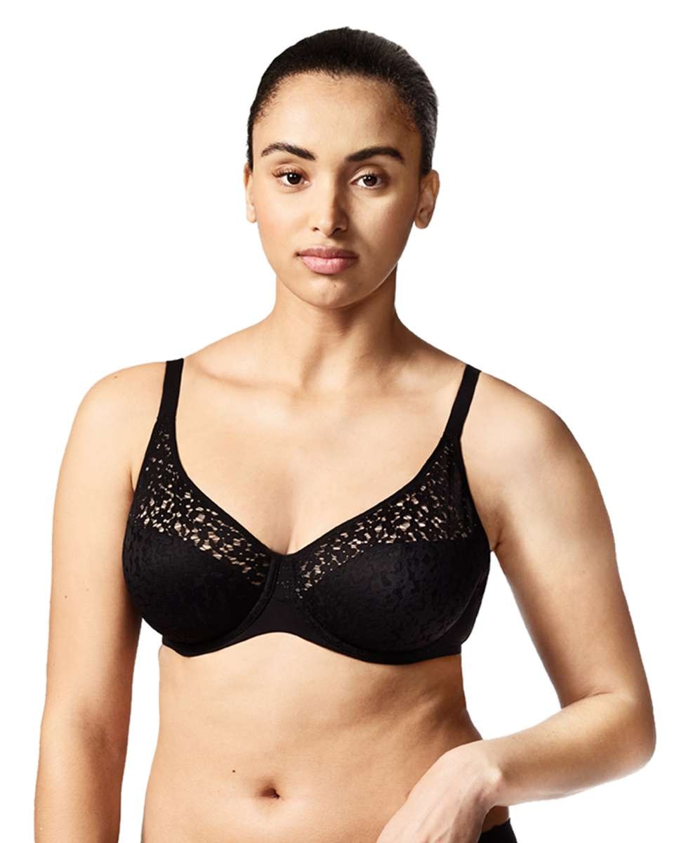 Sujetador con aros de mujer y encaje de capacidad línea norah - Chantelle - Negro Negro-1