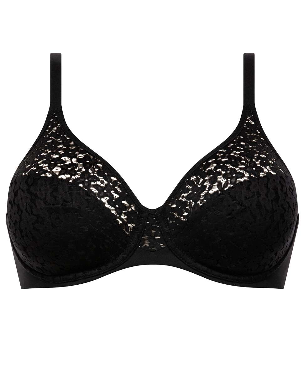 Sujetador con aros de mujer y encaje de capacidad línea norah - Chantelle - Negro Negro-4