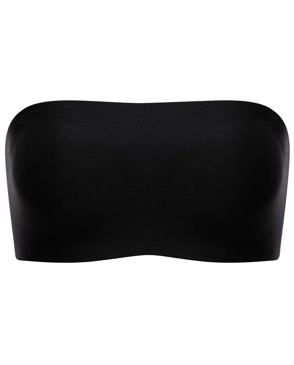 Imagen 4 de Sujetador bandeau de mujer sin tirantes con relleno efecto segunda piel softstretch - Chantelle - Negro Negro