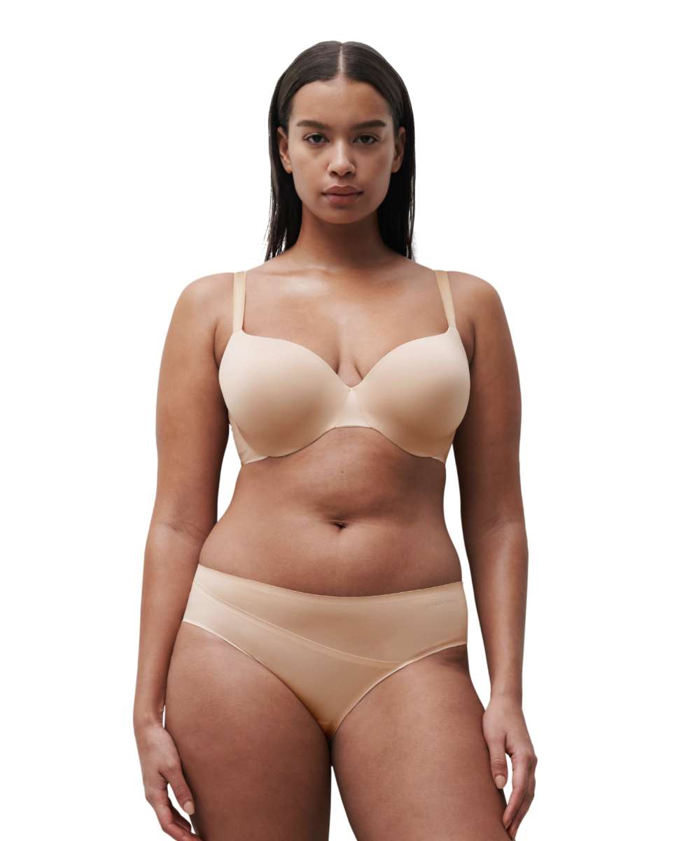 Sujetador con aro de mujer con relleno, de capacidad línea essentiall - Chantelle - Beige Beige-3