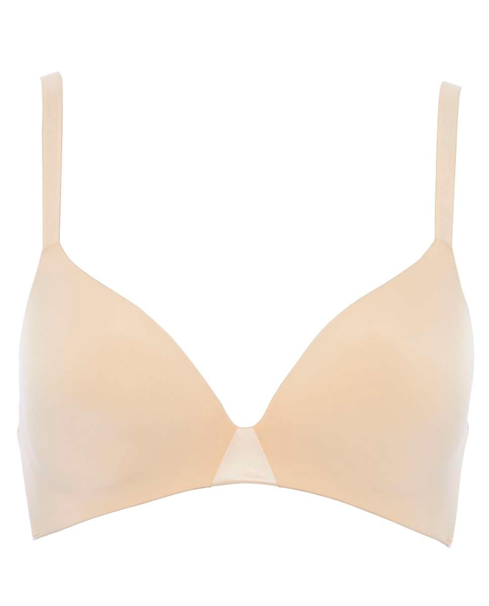 Sujetador sin aros de mujer de corte triángulo con relleno línea essentiall - Chantelle - Beige Beige-3