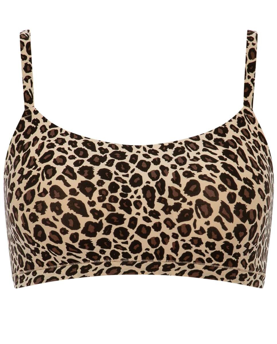 Sujetador bralette de mujer sin aro y con relleno efecto segunda piel softstretch - Chantelle - Marrón Marrón-4