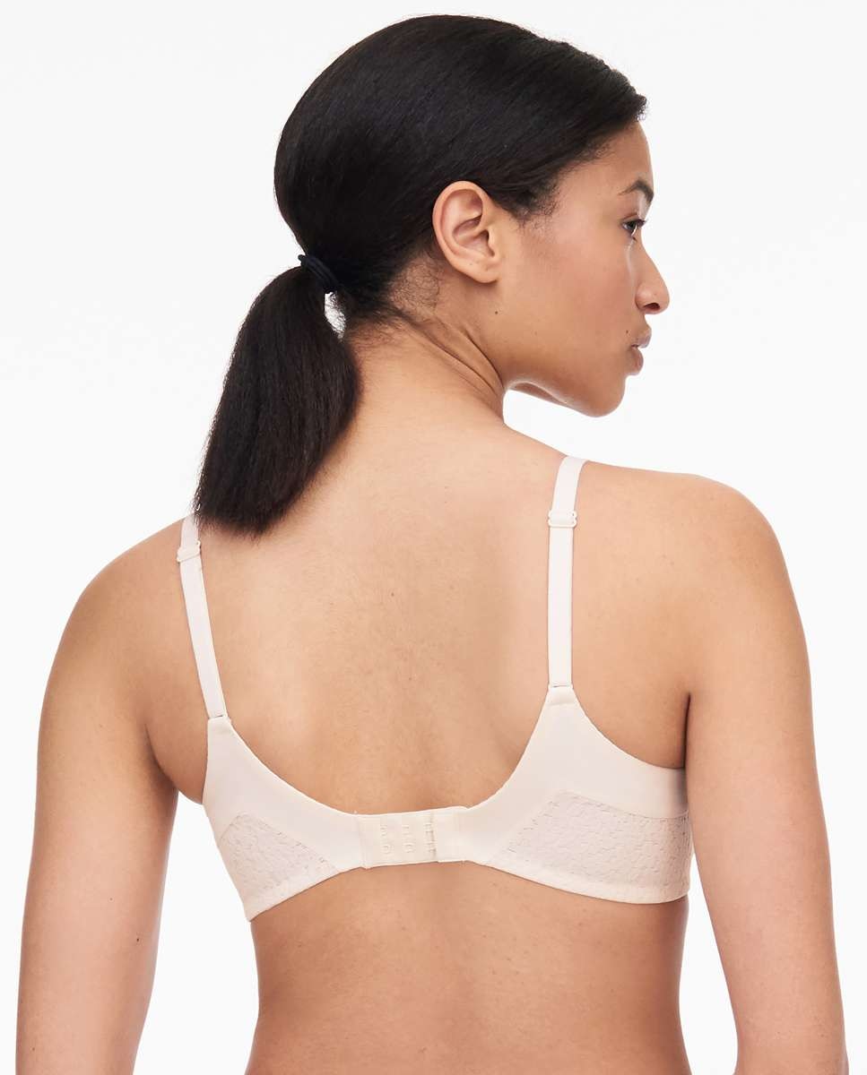 Sujetador con aro de mujer cubriente con relleno en encaje floral línea norah - Chantelle - Crudo Crudo-2