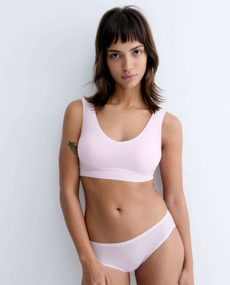 Braga clásica sin costuras efecto segunda piel línea softstretch - Chantelle - Rosa claro Rosa claro-3