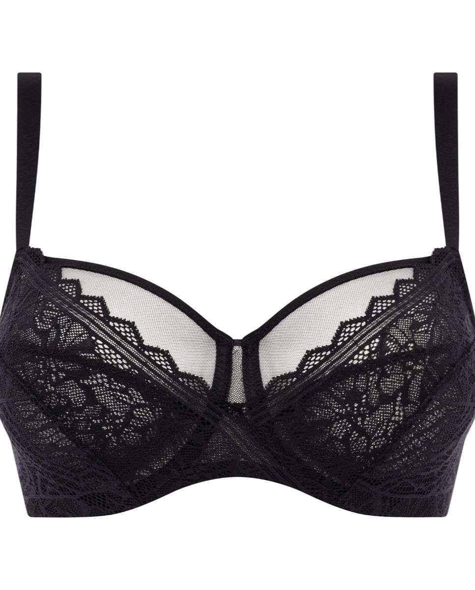 Sujetador con aros de mujer cubriente con encaje y tejido ultra suave floral touch - Chantelle - Negro Negro-4