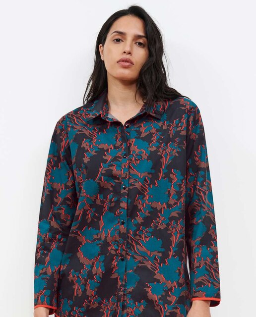 Camisola de pijama Rainbow estampado floral