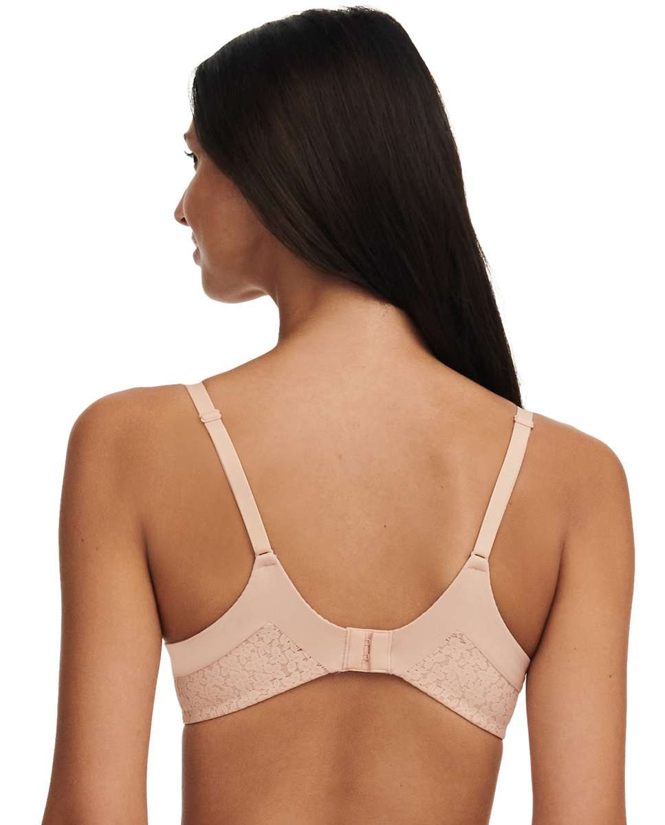 Sujetador con aros de mujer cubriente con relleno en encaje floral de la línea norah - Chantelle - Beige Beige-2