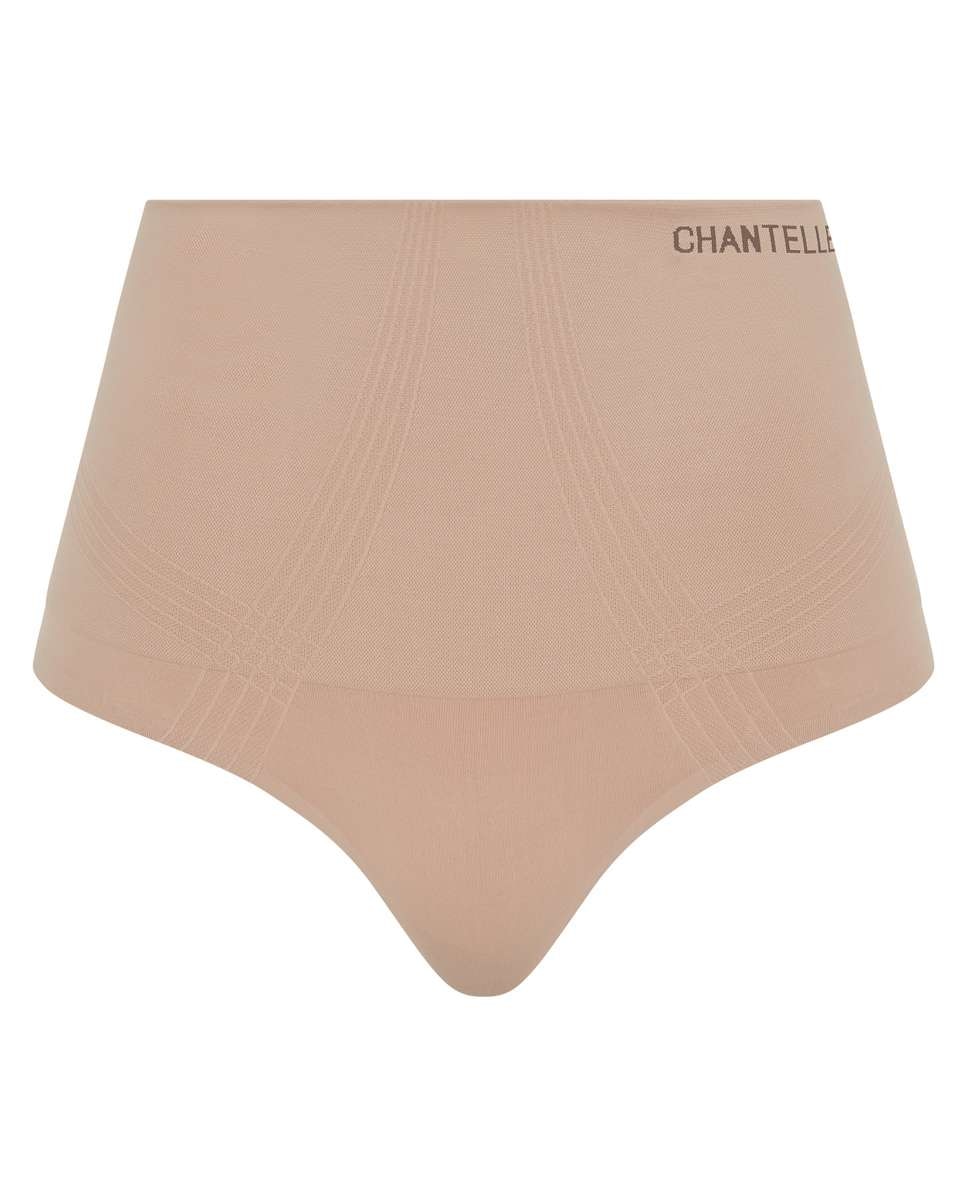 Tanga de mujer moldeador de talle alto sin costuras línea smooth comfort - Chantelle - Nude Nude-3