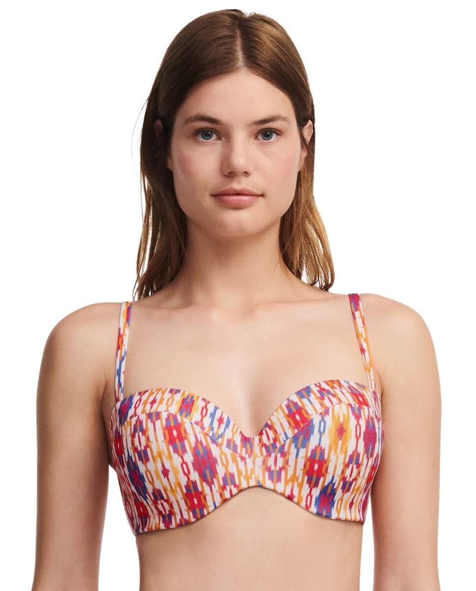 Top de bikini bandeau con aros y preformado · Chantelle · El Corte Inglés