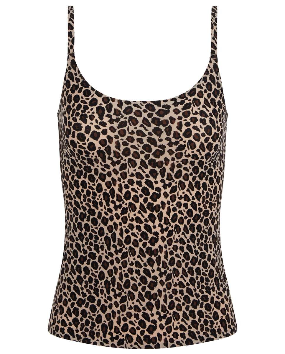 Camiseta interior de mujer de tirantes segunda piel, soft stretch - Chantelle - Marrón Marrón-3