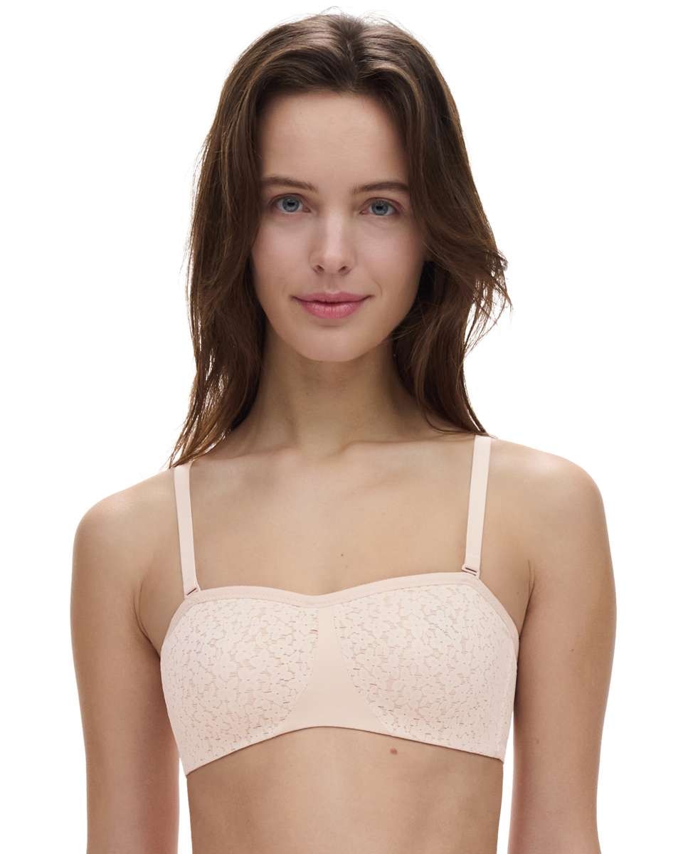 Imagen 0 de Sujetador bandeau de mujer de máxima sujeción norah Beige