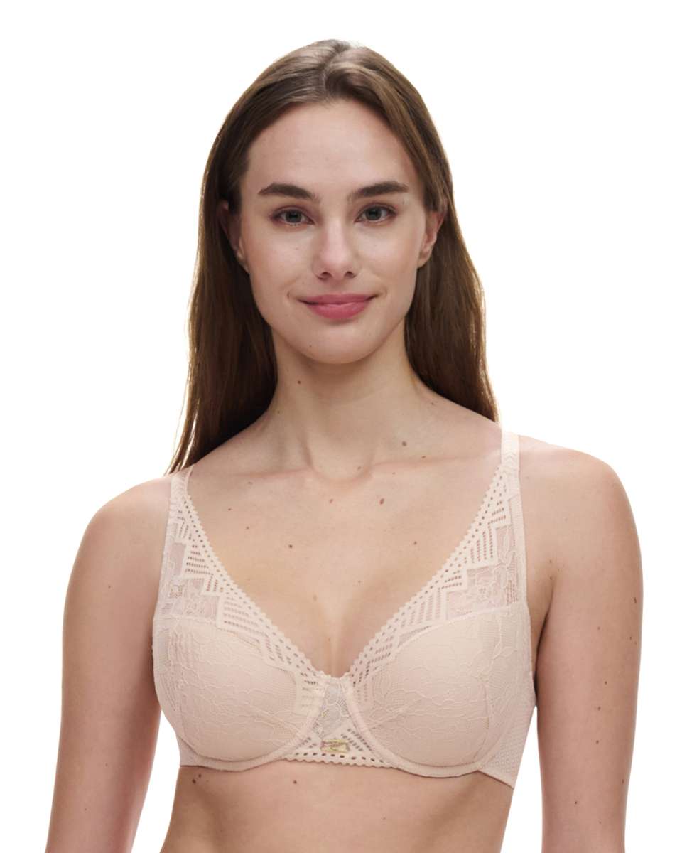 Sujetador con relleno y efecto realce con encaje línea Origins - Chantelle - Beige Beige-1