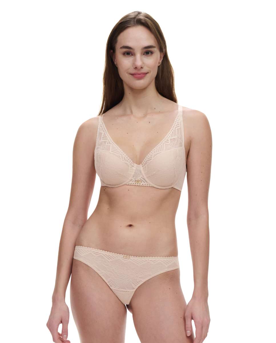 Sujetador con relleno y efecto realce con encaje línea Origins - Chantelle - Beige Beige-3