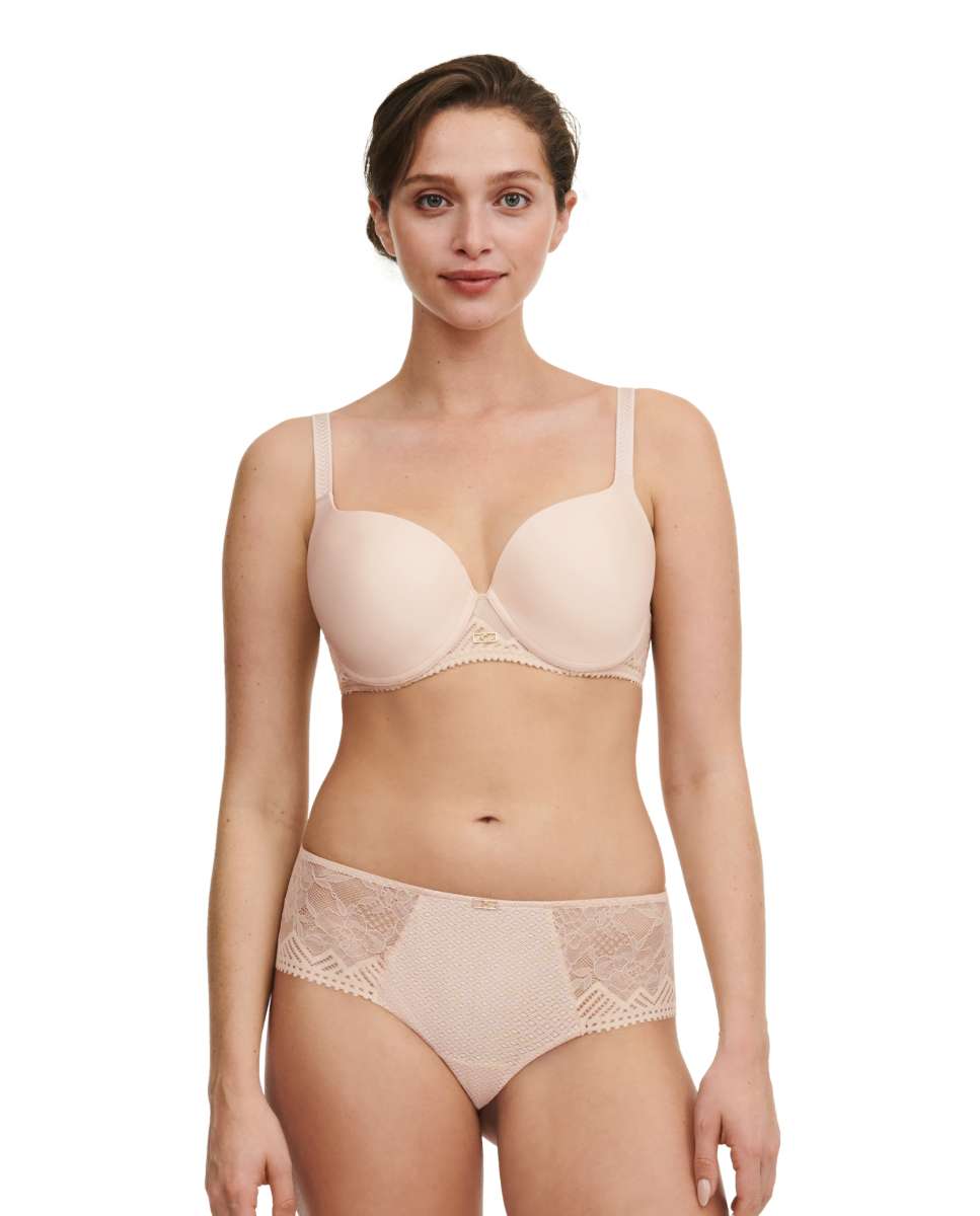 Sujetador con aros de mujer con relleno y encaje línea origins - Chantelle - Beige Beige-3