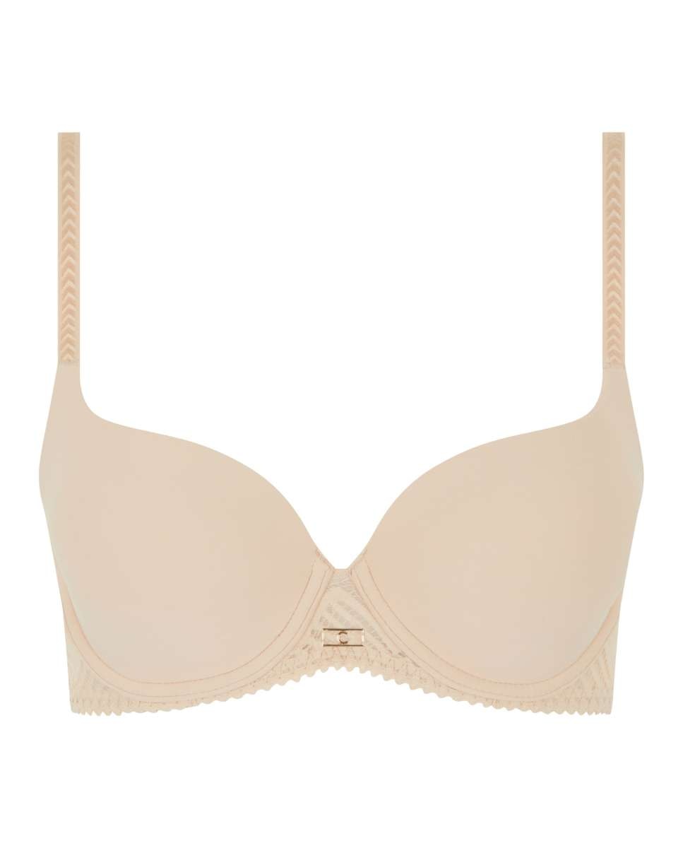 Sujetador con aros de mujer con relleno y encaje línea origins - Chantelle - Beige Beige-4