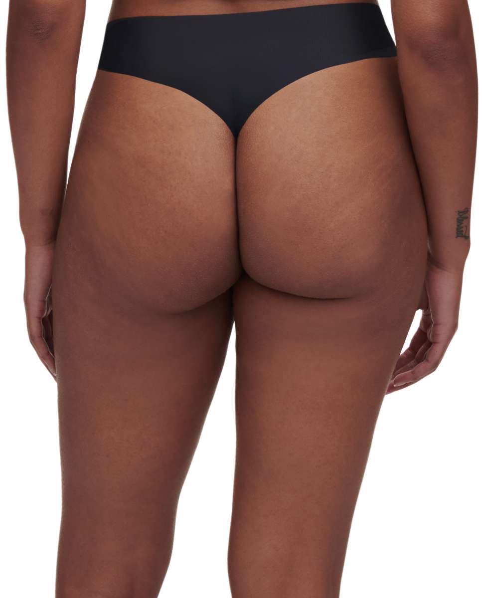 Tanga de mujer ultrafino de corte láser sin costuras de la línea pulpies - Chantelle - Negro Negro-2