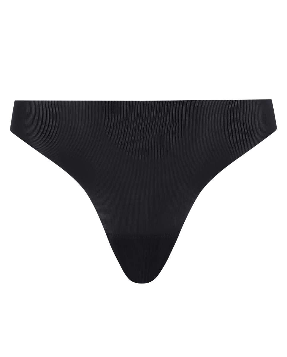 Tanga de mujer ultrafino de corte láser sin costuras de la línea pulpies - Chantelle - Negro Negro-3