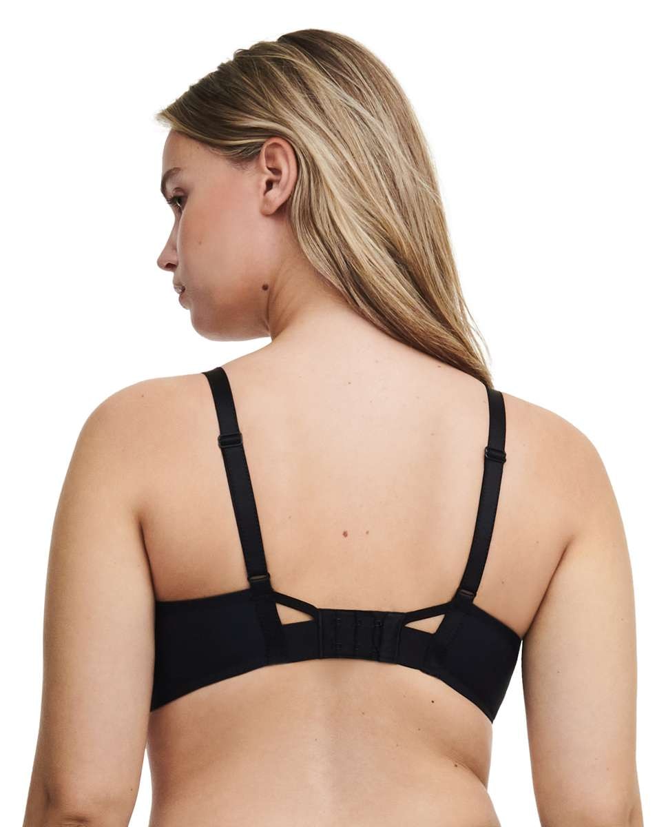 Sujetador con aros de mujer de capacidad con encaje gráfico y tul de la línea play - Chantelle - Negro Negro-2