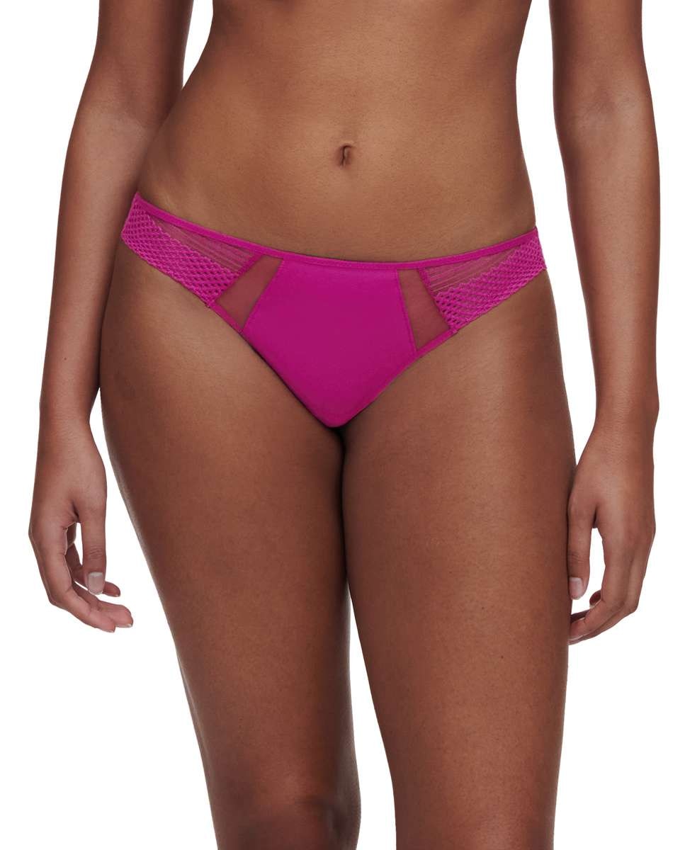 Sujetador con aros de mujer de capacidad con encaje gráfico y tul de la línea play - Chantelle - Negro Negro-4