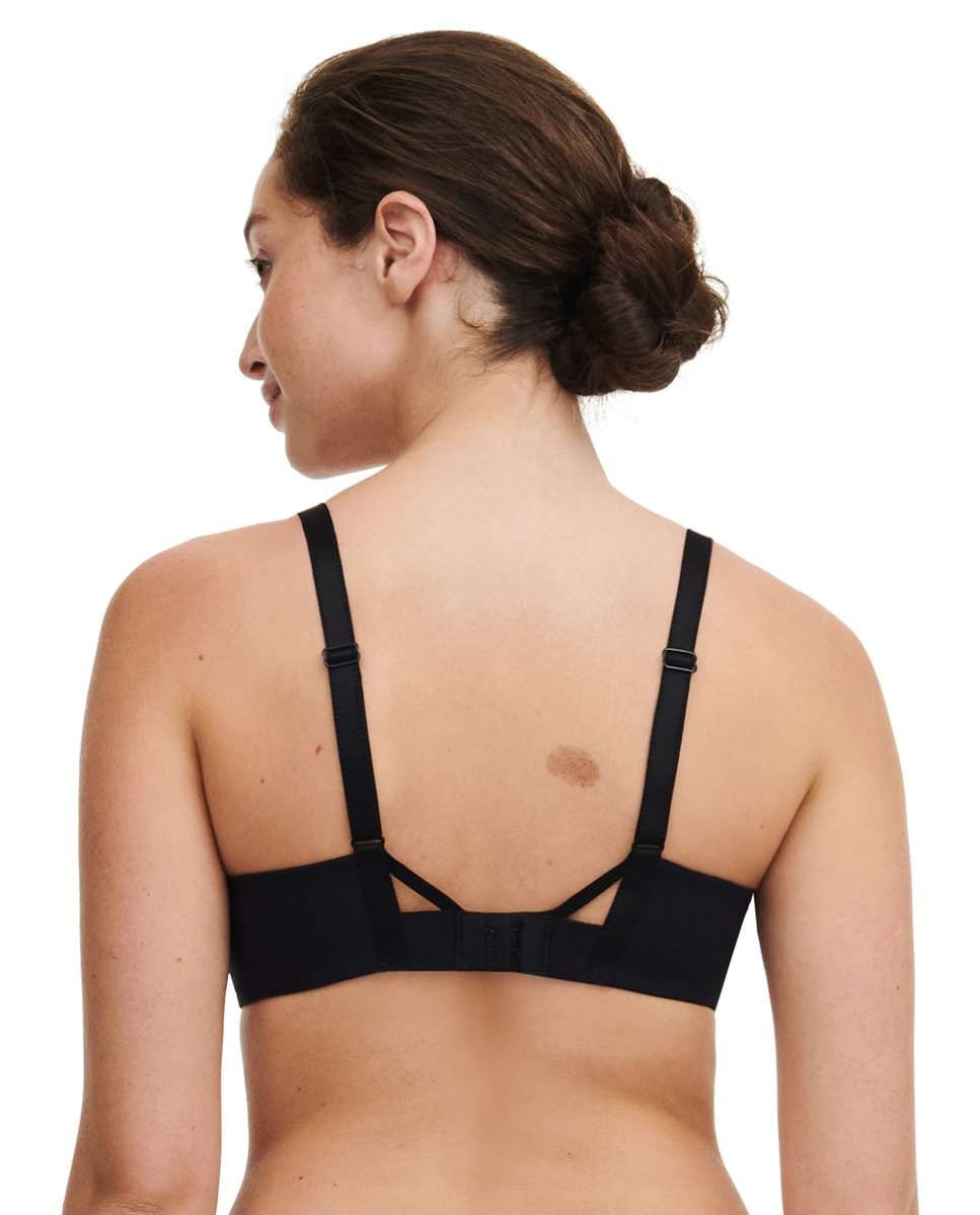 Sujetador con relleno y efecto realce con encaje gráfico y tul línea Play - Chantelle - Negro Negro-2
