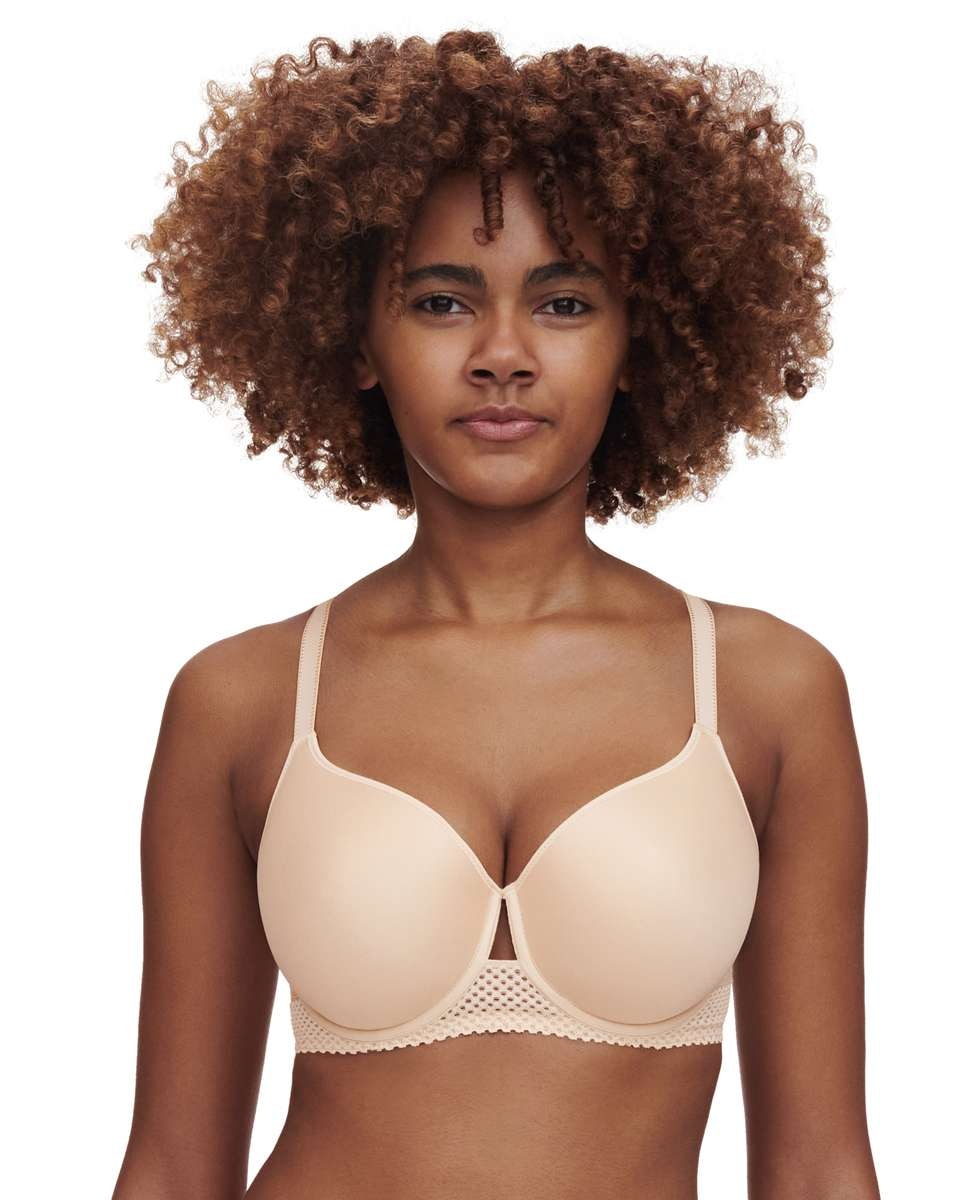 Sujetador con aro de mujer con relleno y encaje, línea play - Chantelle - Beige Beige-1
