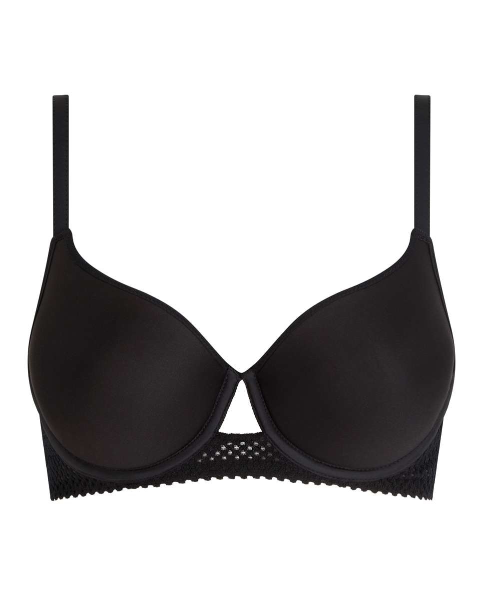 Sujetador con aro de mujer con relleno y encaje, línea play - Chantelle - Negro Negro-4