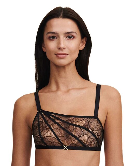 Imagen 0 de Sujetador sin aros con encaje leavers y lazos bondage línea Xquisite