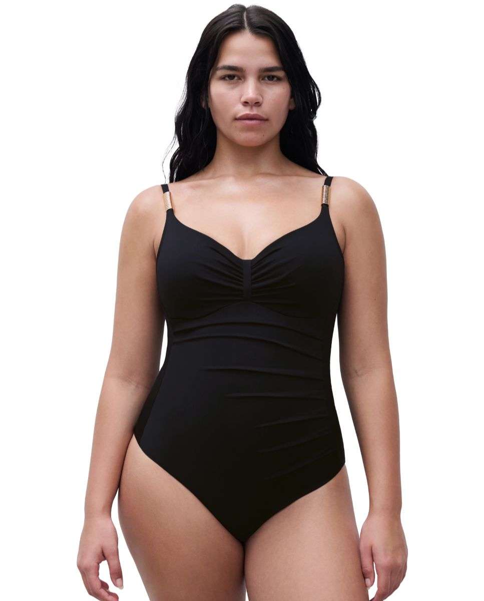 Chantelle - Bañador con aro cubriente sin relleno con efecto moldeador de la línea icon.