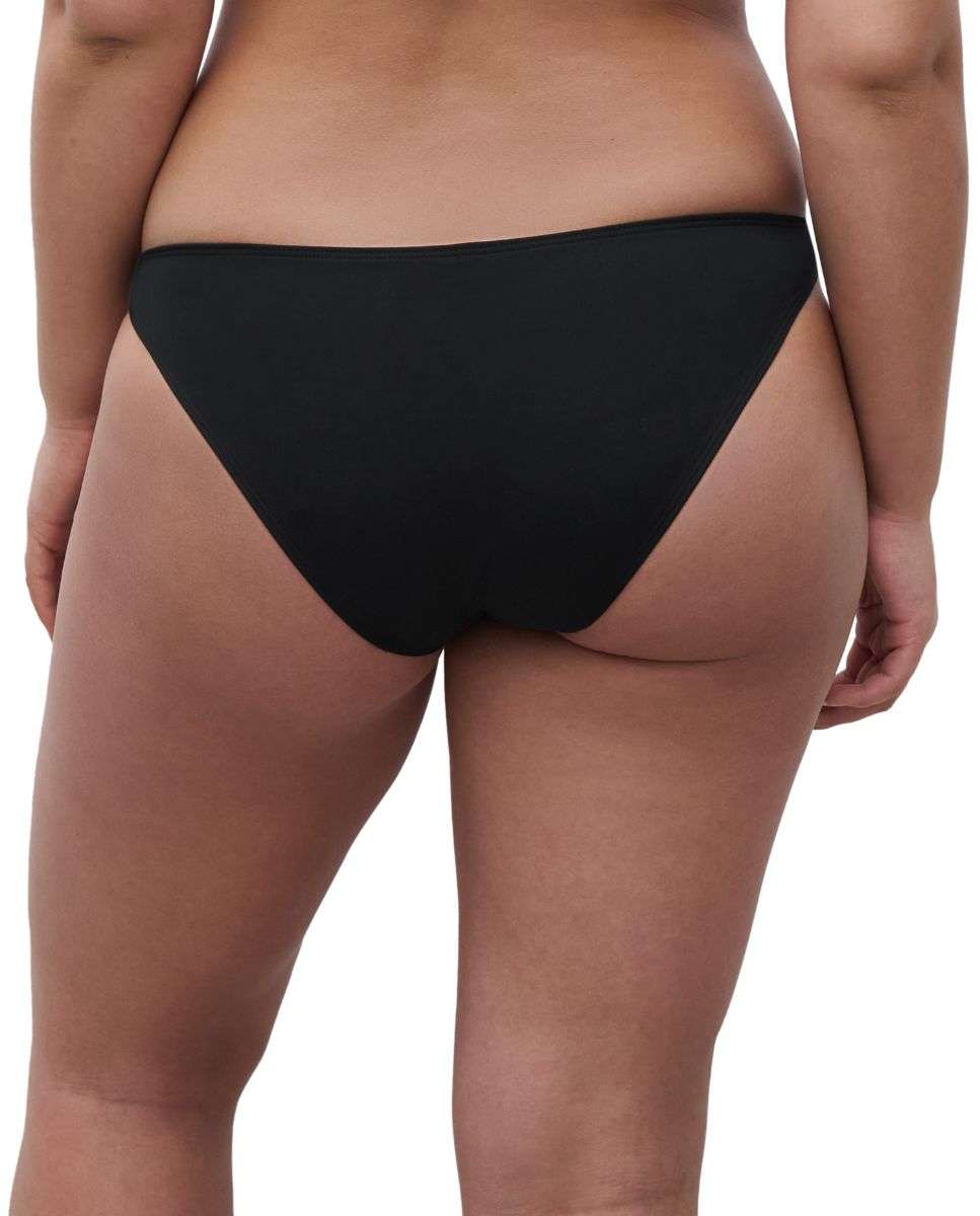 Braga de bikini con cobertura media y tejido italiano de alta gama de la línea icon - Chantelle - Negro Negro-2