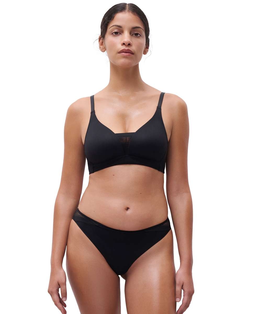 Sujetador sin aros de mujer con relleno efecto invisible línea easy bliss - Chantelle - Negro Negro-3