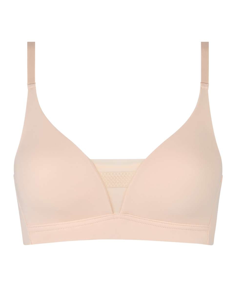 Sujetador sin aros de mujer con relleno efecto invisible línea easy bliss - Chantelle - Beige Beige-4