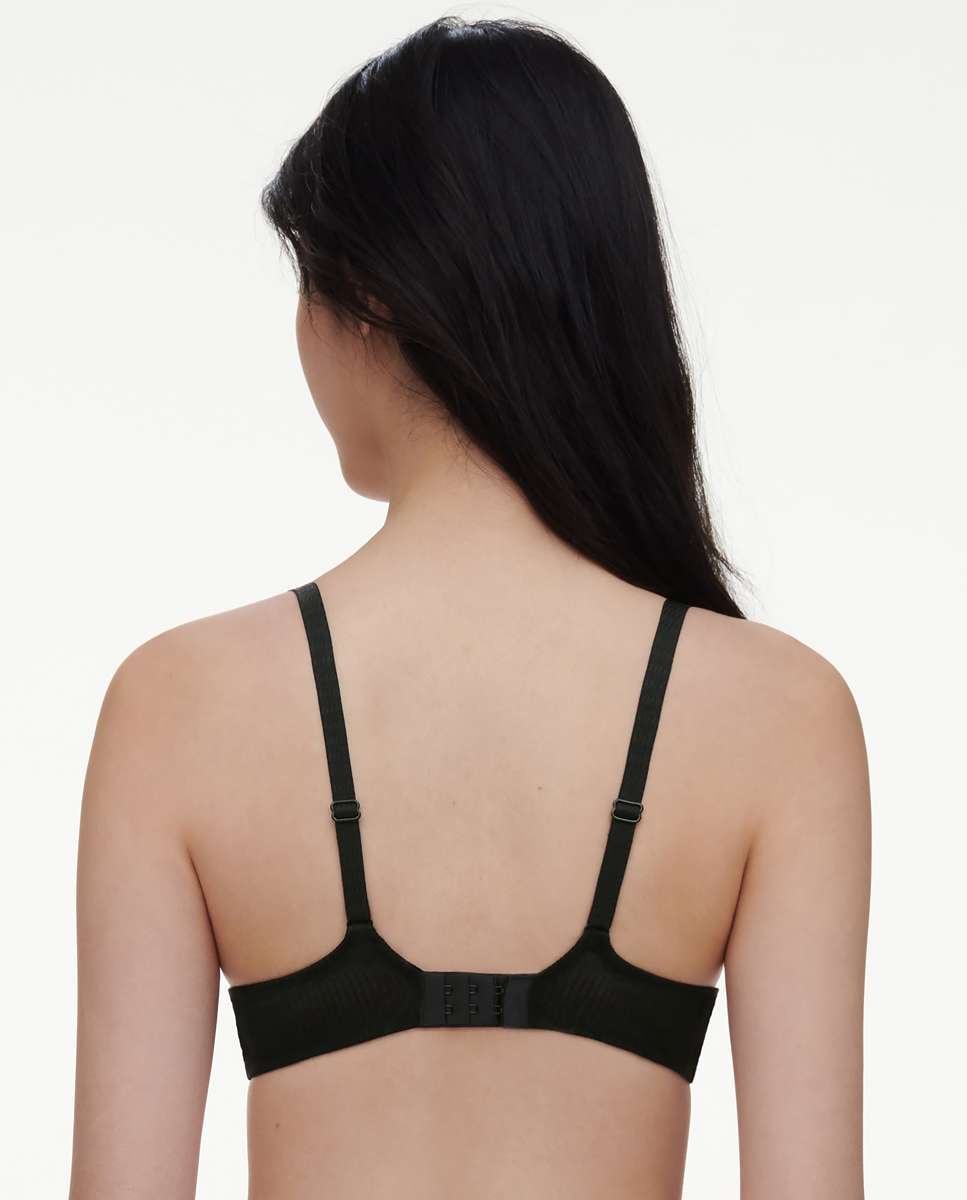Sujetador con relleno y efecto realce con encaje floral y transparencias línea Legend - Chantelle - Negro Negro-2
