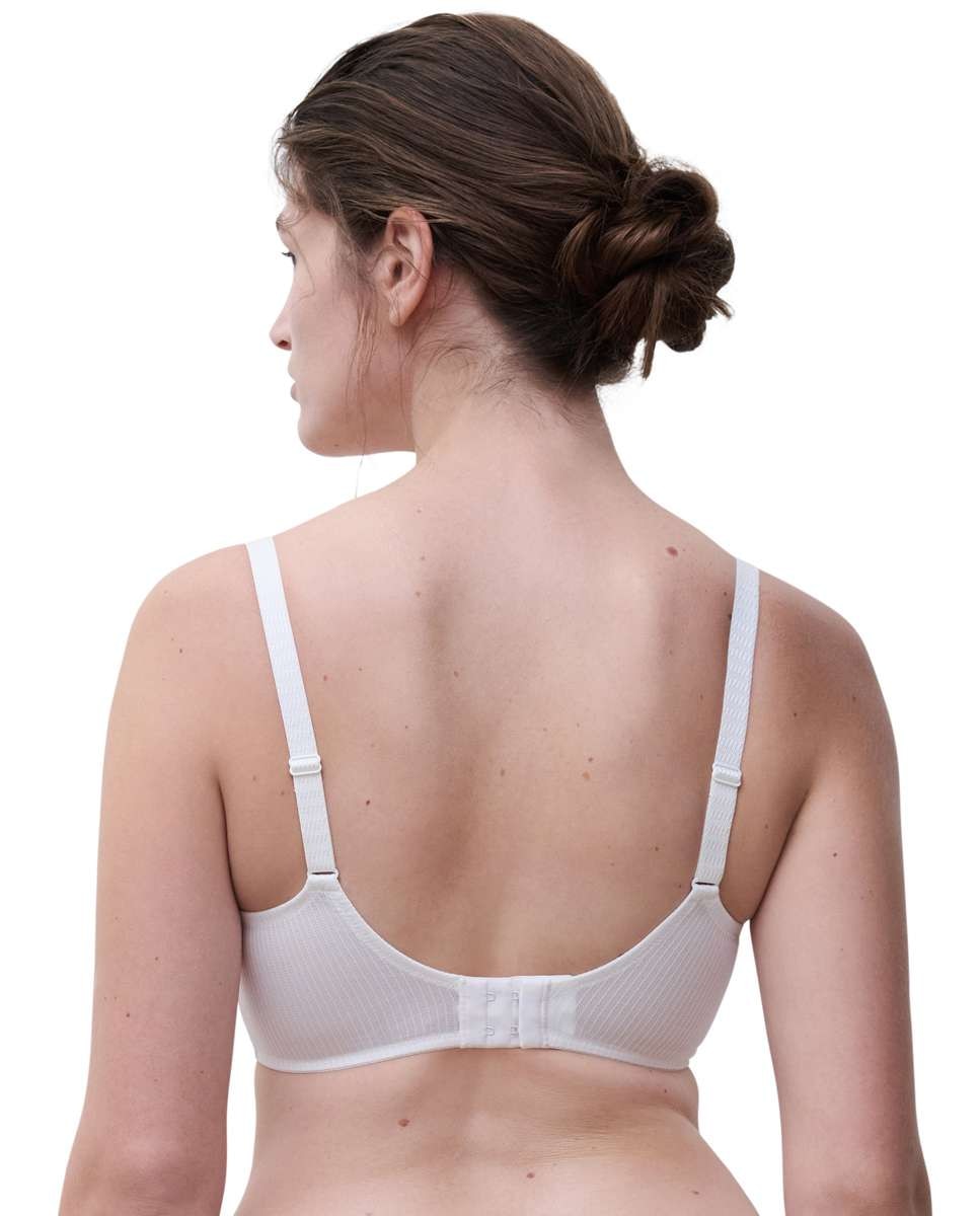 Sujetador sin aros de mujer y con relleno con encaje floral y transparencias línea legend - Chantelle - Crudo Crudo-2