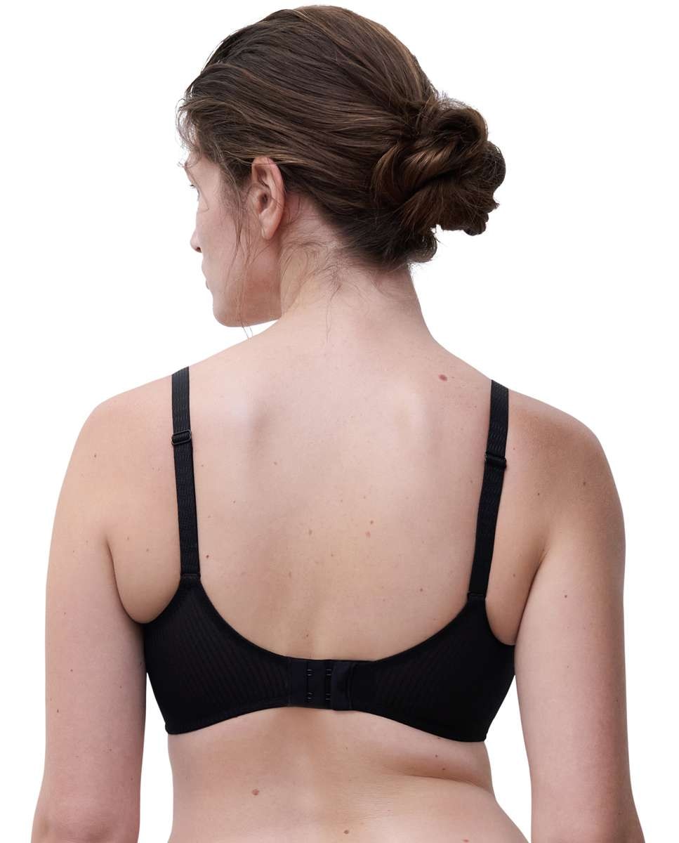 Sujetador sin aros de mujer y con relleno con encaje floral y transparencias línea legend - Chantelle - Negro Negro-2
