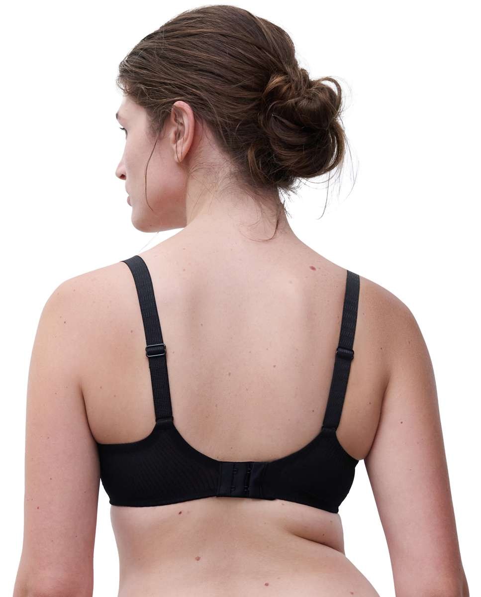 Sujetador con aros de mujer de capacidad con encaje floral y transparencias línea legend - Chantelle - Negro Negro-2