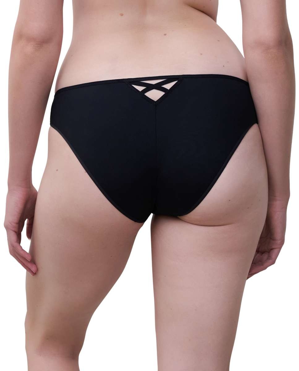 Braga de mujer clásica con bordado de "maxi-margarita" línea lush - Chantelle - Negro Negro-2