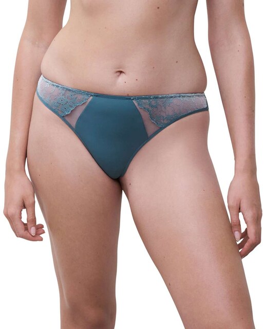 Imagen 0 de Tanga con encaje floral y tul línea Crush
