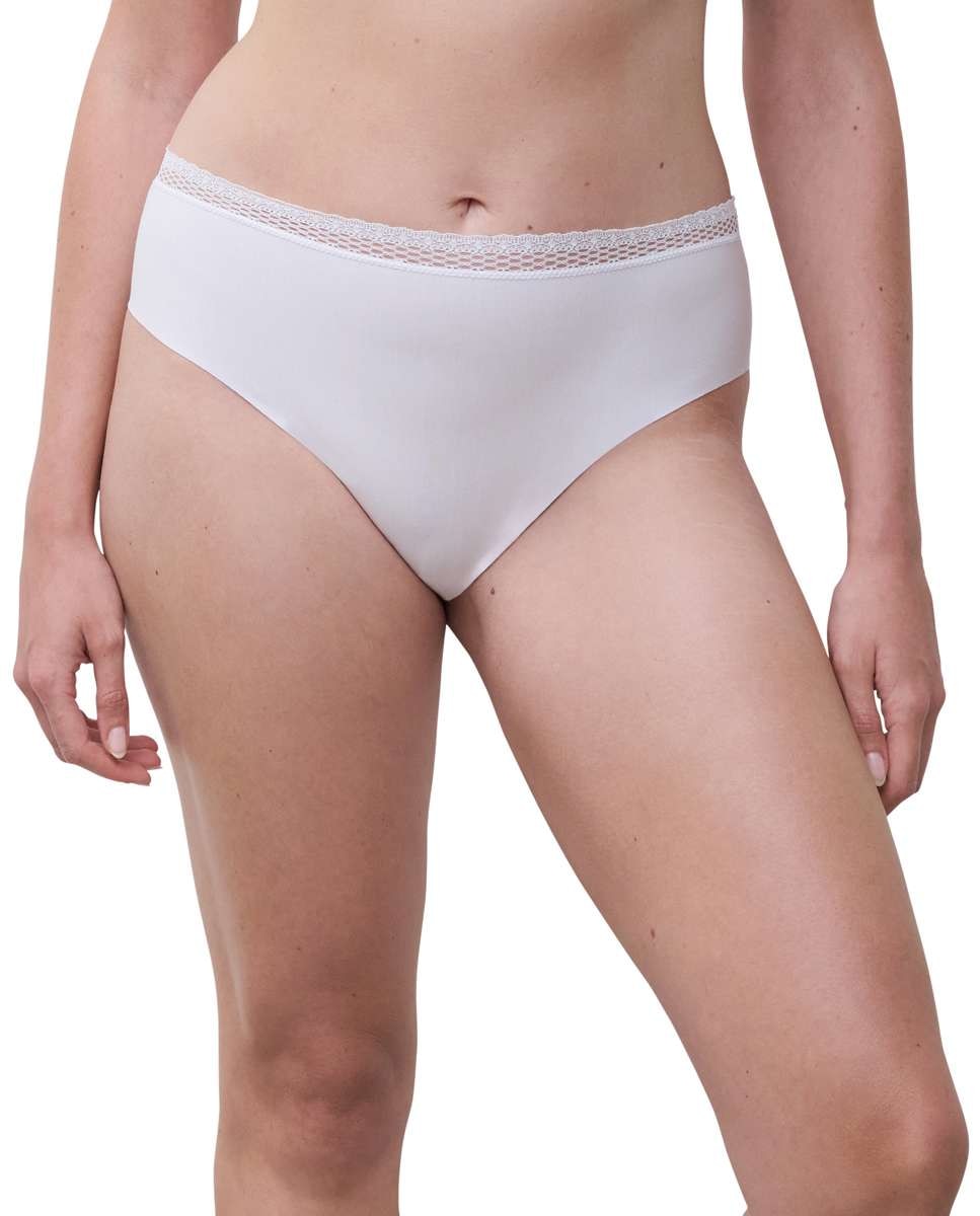 Braga de mujer clásica con cintura de encaje línea cozy chic - Chantelle - Blanco Blanco-1