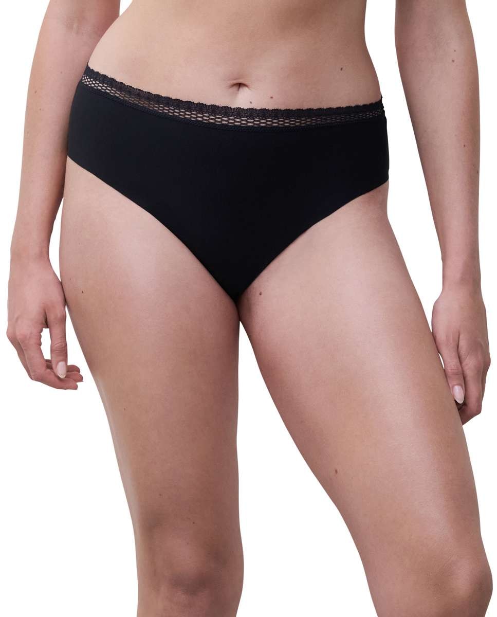 Braga de mujer clásica con cintura de encaje línea cozy chic - Chantelle - Negro Negro-1
