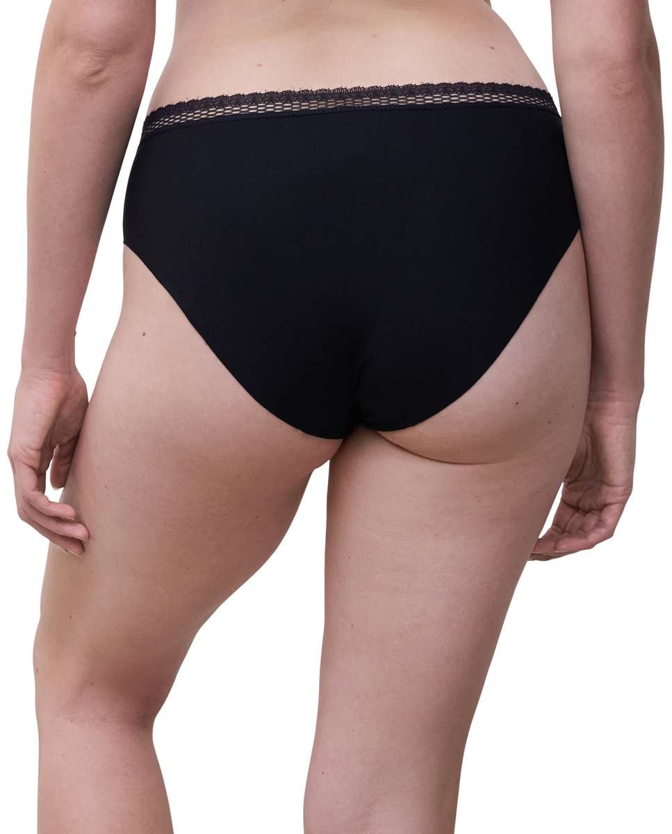 Braga de mujer clásica con cintura de encaje línea cozy chic - Chantelle - Negro Negro-2