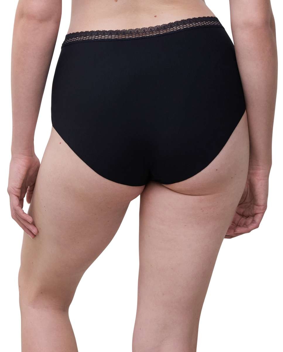 Braga de mujer alta con cintura de encaje línea cozy chic - Chantelle - Negro Negro-2